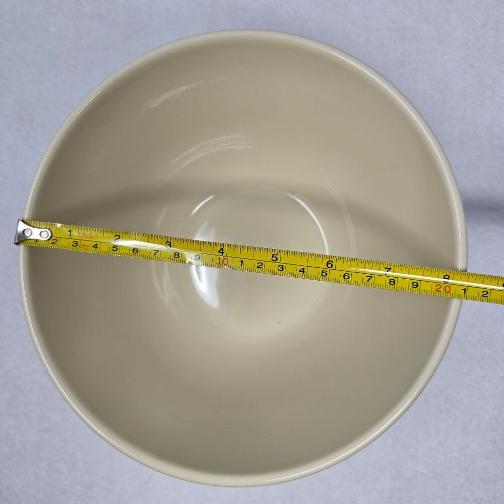 Longaberger Pottery Mixing Bowl American Craft Ivy Green Ivory 8" USA 30509 - Picture 6 of 12